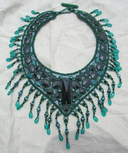 Black and Emerald collar