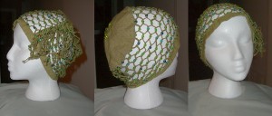 Green hat, 3 views