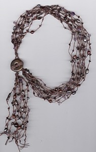 Garnet dusk necklace